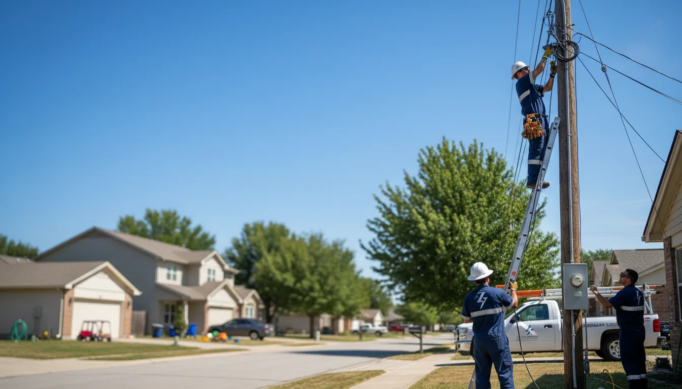 Residential electrician providing installation services in Carterville, IL